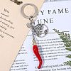 304 Stainless Steel Enamel Keychain KEYC-SW00010-3