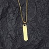 PVD Vacuum Plating 201 Stainless Steel Pendant Necklaces for Man NJEW-Q336-03E-G-2