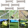 SUPERFINDINGS 6Pcs Stainless Steel Camping Tent Spring Buckle AJEW-FH0001-47-6