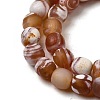 Dyed & Heated Natural Fire Crackle Agate Beads Strands G-NH0067-B02-3
