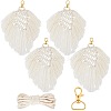 DIY Handmade Woven Cotton Bohemian Style Keychain Making Kits DIY-SC0028-16-1