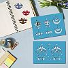 Acrylic Earring Handwork Template DIY-WH0359-016-6