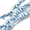 Baking Paint Electroplated Synthetic Non-magnetic Hematite Beads Strands G-H072-D01-01C-1