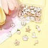40Pcs 20 Styles Alloy Enamel Pendants ENAM-FS0003-33-8