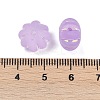 Frosted Transparent Acrylic Beads OACR-P029-03B-04-3