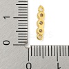 Brass Pave Cubic Zirconia Three Flat Round Links Connector Charms KK-P277-52A-A-5