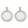 Alloy Pendant Cabochon Settings PALLOY-S107-005P-RS-1