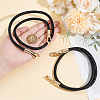 PU Imitation Leather Braided Bag Handles PURS-WH0005-96A-02G-5