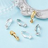 6Pcs 3 Colors Brass Clip-on Earring Converters Findings KK-YW0002-06-5