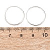 925 Sterling Silver Huggie Hoop Earrings EJEW-C179-05A-S-5