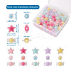 120Pcs 3 Style Transparent Acrylic Beads TACR-BT0001-03-8