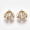 Brass Cubic Zirconia Charms KK-S348-325-2