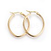 201 Stainless Steel Hoop Earrings EJEW-A052-15E-G-1