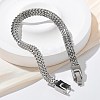 304 Stainless Steel Wheat Chain Bracelets for Women Men STAS-N117-02P-3