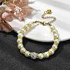 Glass Imitation Pearl Beaded Bracelets for Women BJEW-JB10034-01-2