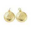 Brass Micro Pave Cubic Zirconia Pendants KK-E068-VF047-2