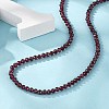 Natural Garnet Beaded Necklaces NJEW-K114-B-A04-3