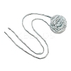 Flower Pattern Fabric Rose Tie Choker Necklaces for Women LS-NJEW-Z022-01G-2