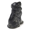 Natural Larvikite Carved Dog Figurines DJEW-L023-A09-2