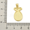 Rack Plating Brass Enamel Pendants KK-U029-12G-3