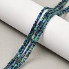 Natural Chrysocolla and Lapis Lazuli Beads Strands G-K399-B08-01-2