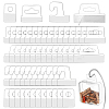 300Pcs 4 Styles PET Back Adhesive Slot Hole Hang Tabs DIY-GA0007-50-1