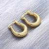 Chunky Huggie Hoop Earrings for Women X-EJEW-A064-11G-RS-4