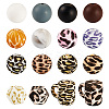 80Pcs Food Grade Eco-Friendly Silicone Focal Beads SIL-TA0002-66-3