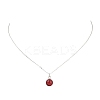Natural Mixed Stone Pendant Necklaces NJEW-JN05489-01-4