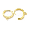 Brass Hoop Earring Findings KK-L211-021G-2