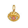 304 Stainless Steel & Natural Gemstone Beaded Charms STAS-OY009-29G-6