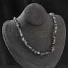 Natural Supper 7 Rutilated Quartz Chip Beaded Necklaces for Men Women NJEW-G159-01P-1