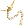 Brass & Plastic Pearl Letter Pendant Box Chain Necklaces for Women LS-NJEW-U017-01G-14-4