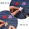24Pcs 6 Colors Cherry Rhinestone Patches PATC-TA0001-06-4
