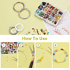 DIY Stretch Bracelets Making Kits DIY-NB0004-88-4