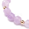 Natural Lavender Amethyst Stretch Bracelet BJEW-JB08525-05-6