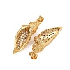 Brass Micro Pave Cubic Zirconia Pendants KK-A269-24G-2