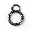 (Clearance Sale)Zinc Alloy Spring Gate Ring Clasps LS-PALLOY-WH0085-43D-2
