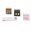 300Pcs 3 Colos Jewelry Earring Display Kraft Paper Price Tags DIY-LS0003-92-4