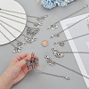 12Pcs 6 Style Alloy Curb Link Shoe Decoration Chain FIND-PHE00001-3