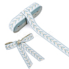 12.75M Polyester Leaf Pattern Ribbon OCOR-DC0001-28B-1