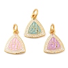 Alloy Enamel Pendants ENAM-M008-03G-1