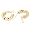 Punk Style Brass Hoop Earrings EJEW-A102-05G-2