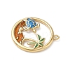 304 Stainless Steel Enamel Pendants STAS-L022-565G-01-2