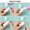 Gorgecraft 12 Sets 4 Styles Sponge Head Applicator Bottle DIY-GF0006-95-6