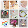 12 Strands 3 Styles Gradient Color Baking Paint Glass Bead Strands DGLA-TA0001-21C-9