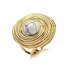 Ion Plating(IP) 304 Stainless Steel Open Cuff Rings STAS-Z060-13G-2