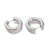 Tarnish Resistant 201 Stainless Steel Huggie Hoop Earrings EJEW-L256-05J-P-2