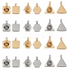 304 Stainless Steel Pendant Rhinestone Settings STAS-UN0011-07-1