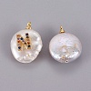 Natural Cultured Freshwater Pearl Pendants PEAR-F008-32G-N-2